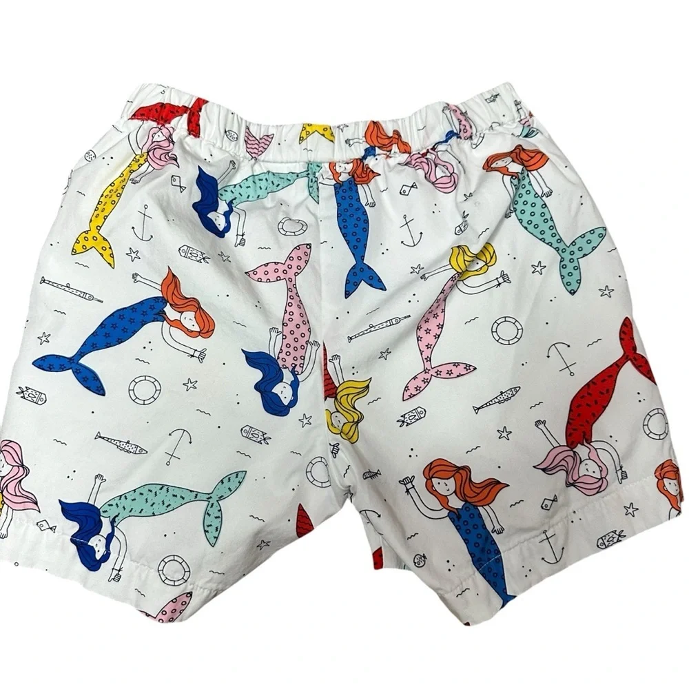 Hanna Andersson Mermaid Cotton Shorts Size 8 - Picture 7 of 7